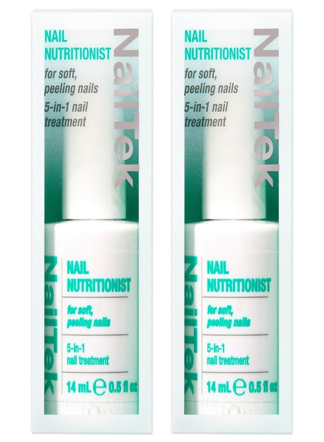 Nail Tek Nutritionist – 5-in-1 Nail Treatment for Soft, Peeling Nails, Strengthener Repair Polish, Promotes Healthy Nails Growth, 0.5 fl oz